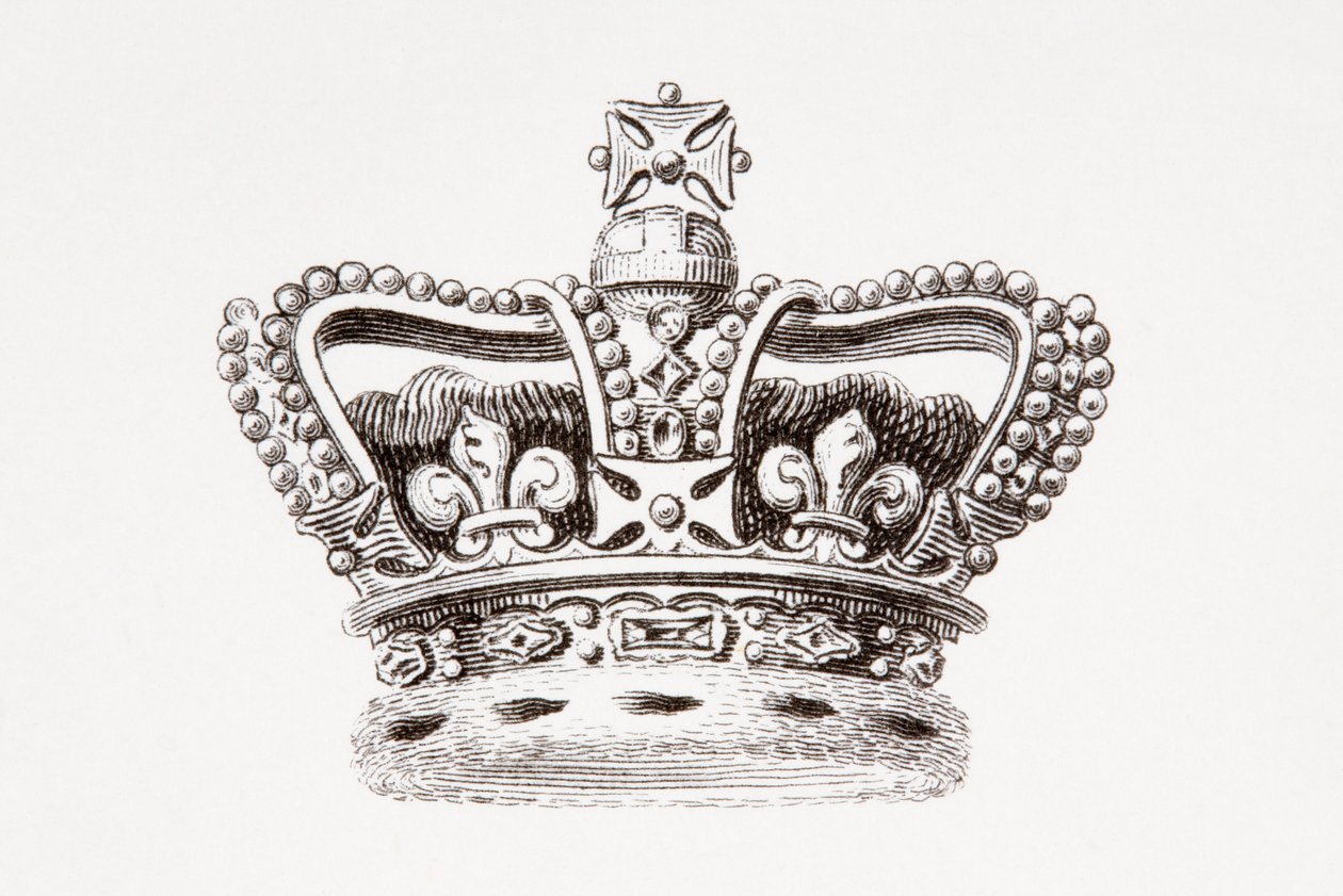 The Crown of England, udgivet i 1820 (tryk) af Unknown artist
