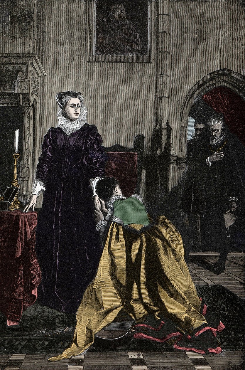 Dødsarrestbogen til Mary Stuart (dronning af Skotland af Unknown artist