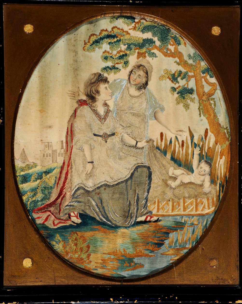 Opdagelsen af Moses til Faraos datter af Unknown artist