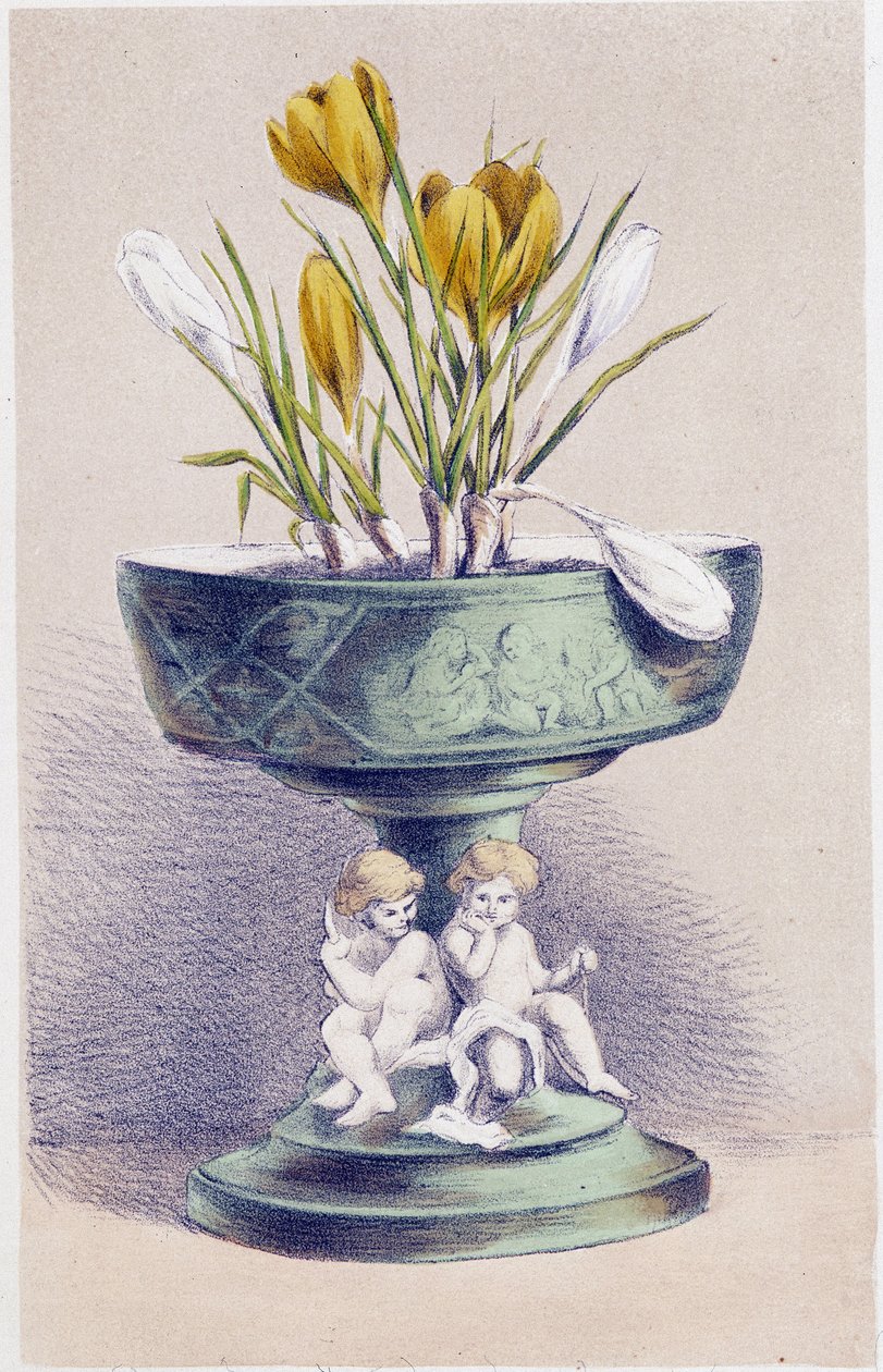 De fire årstider: Forår, påskeliljer af Unknown artist