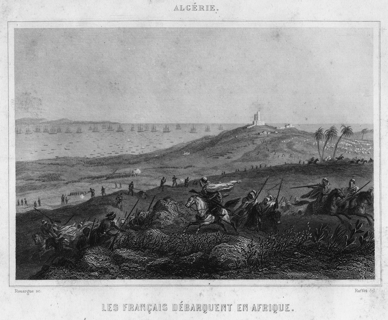 Franskmændene landede i Afrika af Unknown artist