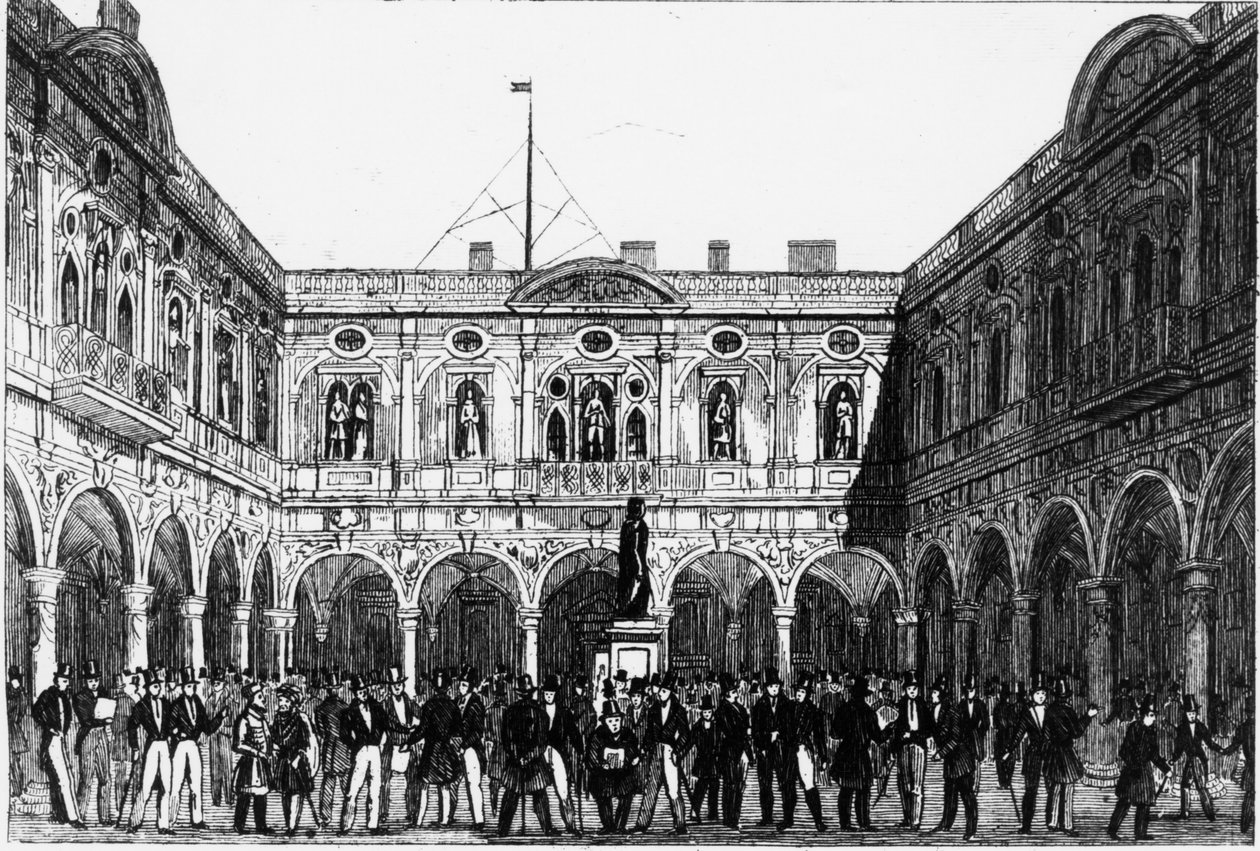 London Stock Exchange i 1821. af Unknown artist
