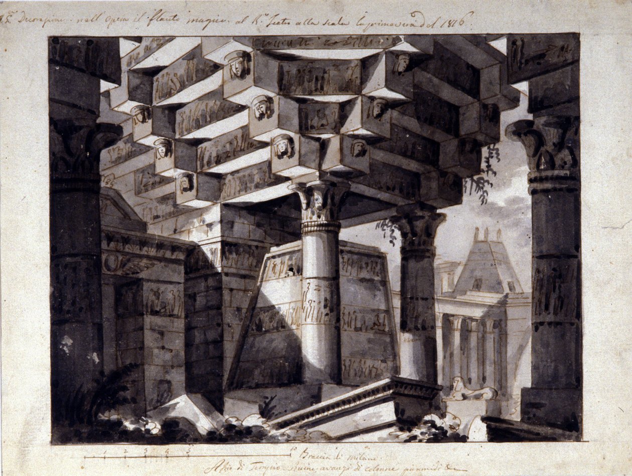 Tryllefløjten (Die Zauberflote; Tryllefløjten) af Unknown artist