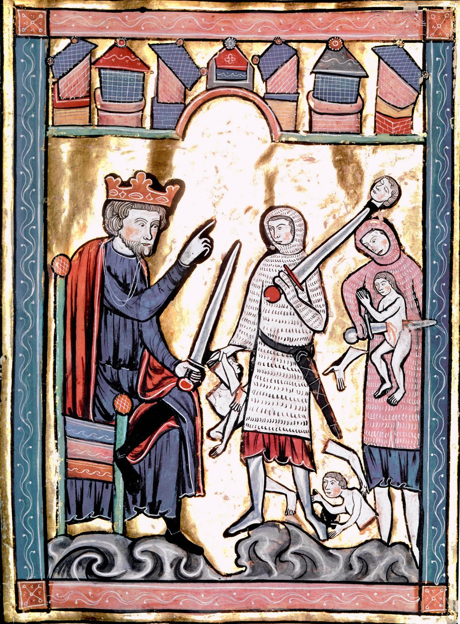 The Massacre of the Innocents Miniature taget fra "Liber Psalmorum Cum Calendario" eller "Psaltier à l
