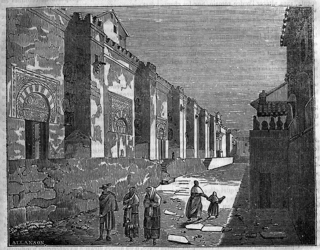 Moskeen i Cordoba i Spanien. I dag den kristne katedral af Unknown artist