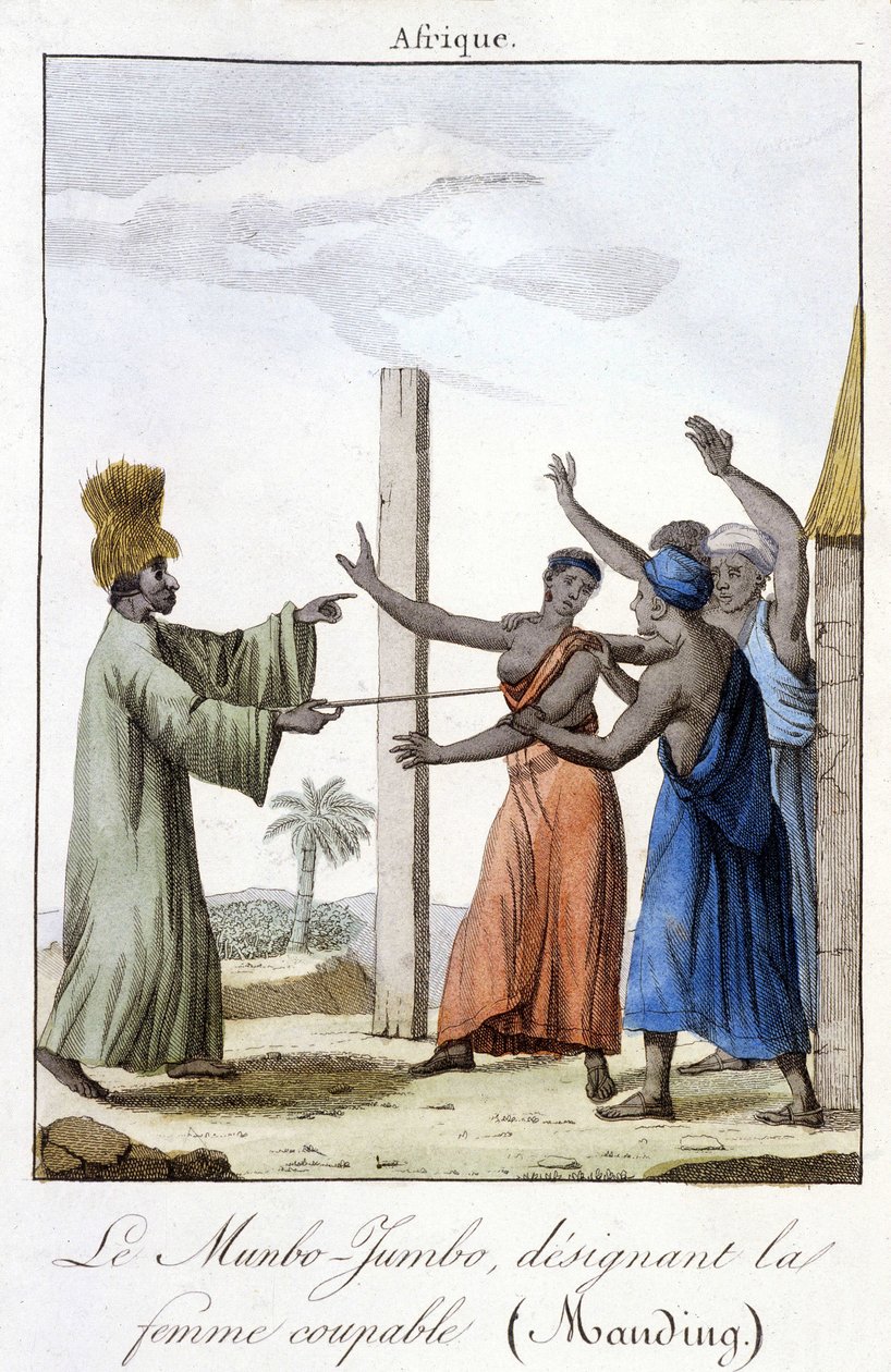 Munbo-Jumbo, der udpeger kvinden skyldig (Manding) af Unknown artist