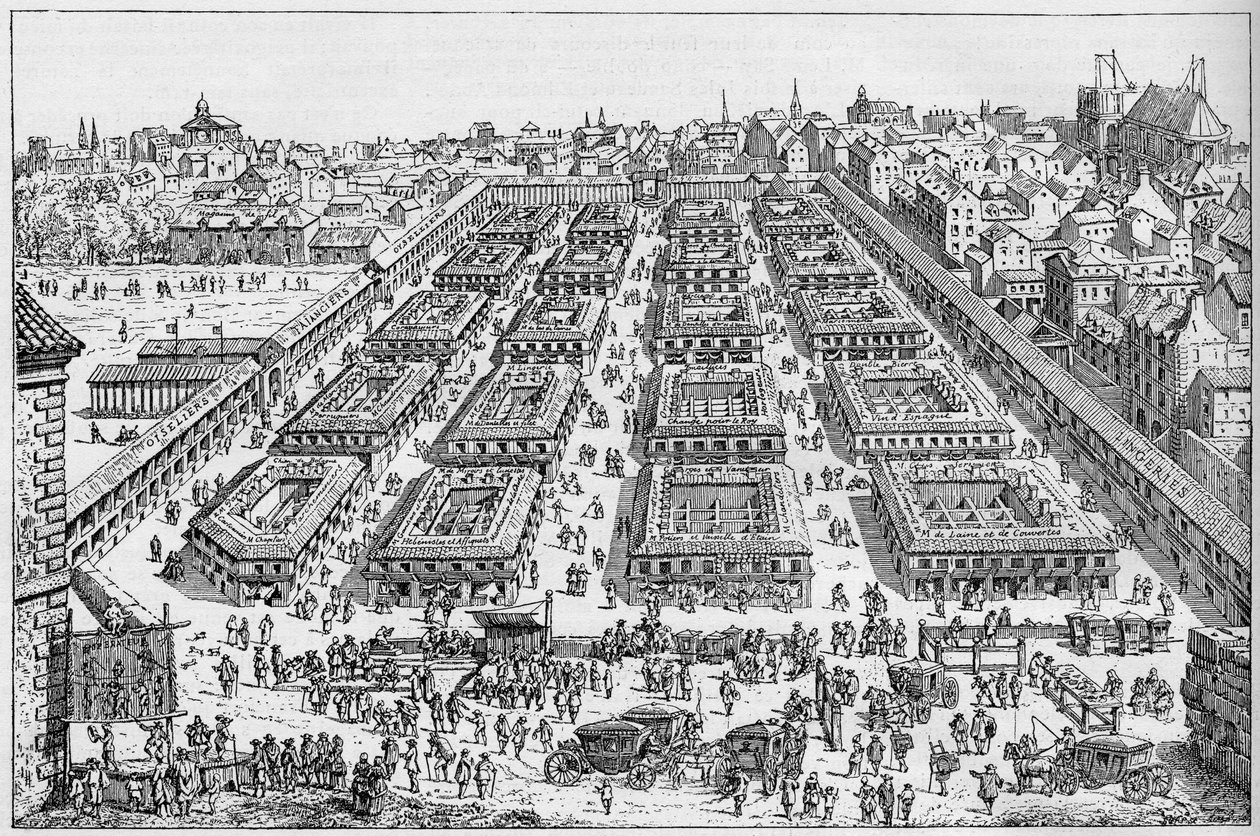 Saint Germain-messen i det 17. århundrede. af Unknown artist