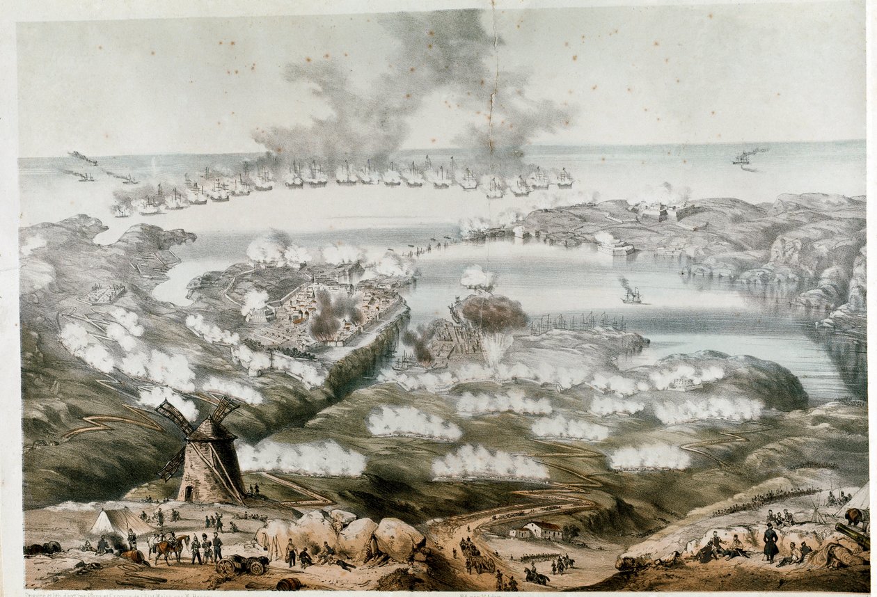 Belejringen af Sevastopol af Unknown artist