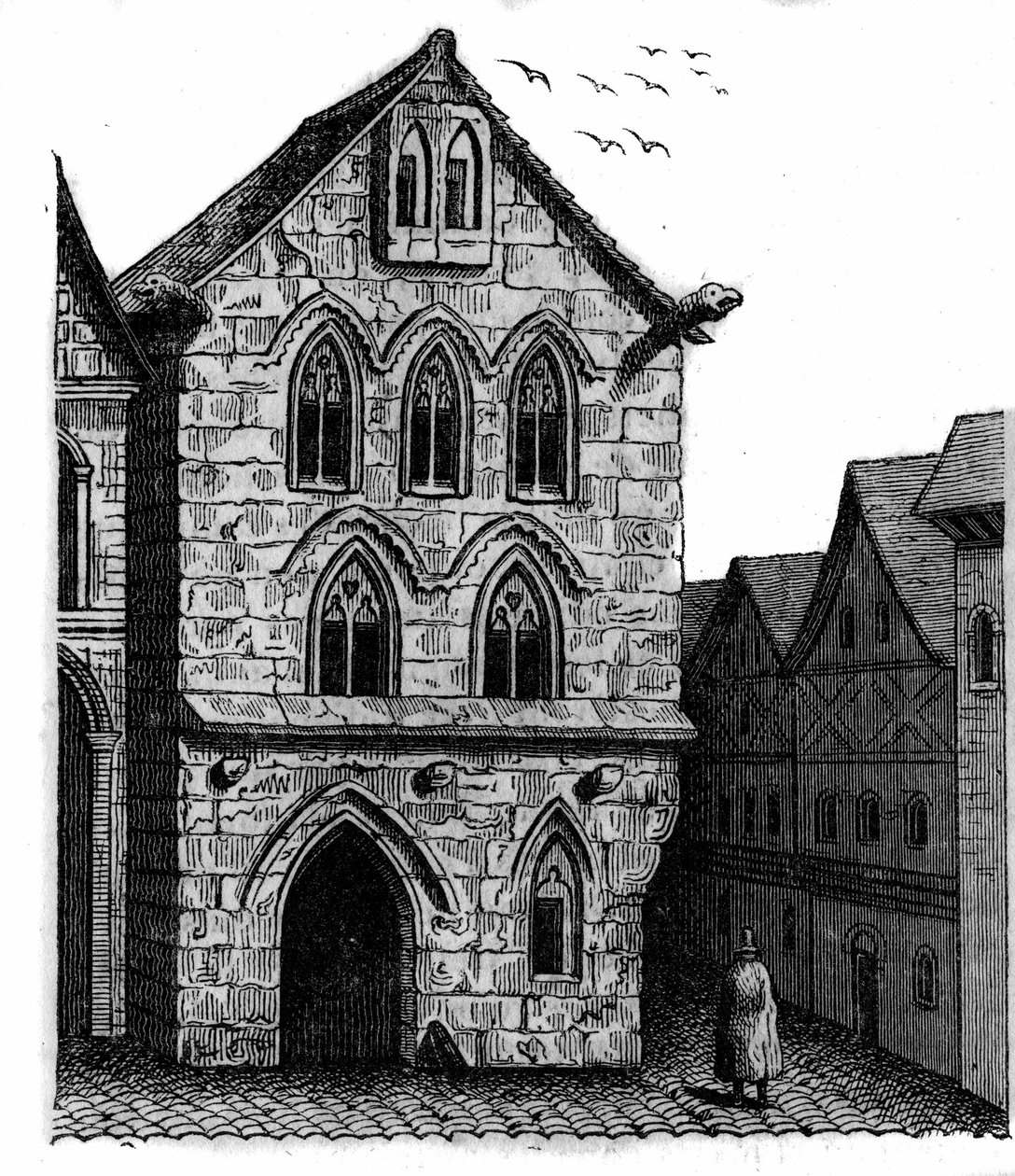 Templarhuset i Louviers i Normandiet. af Unknown artist