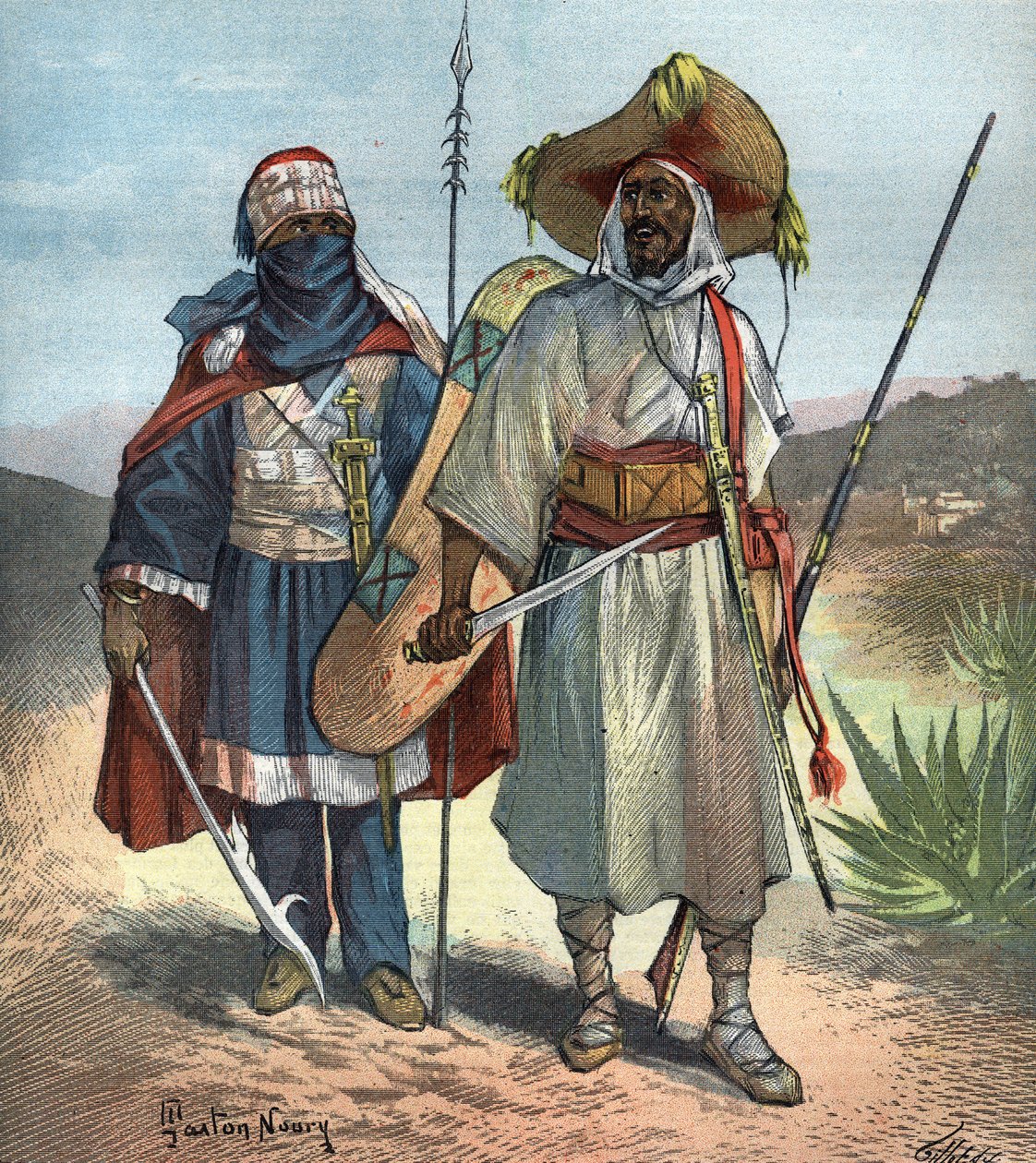 Tuareg i 1892. af Unknown artist