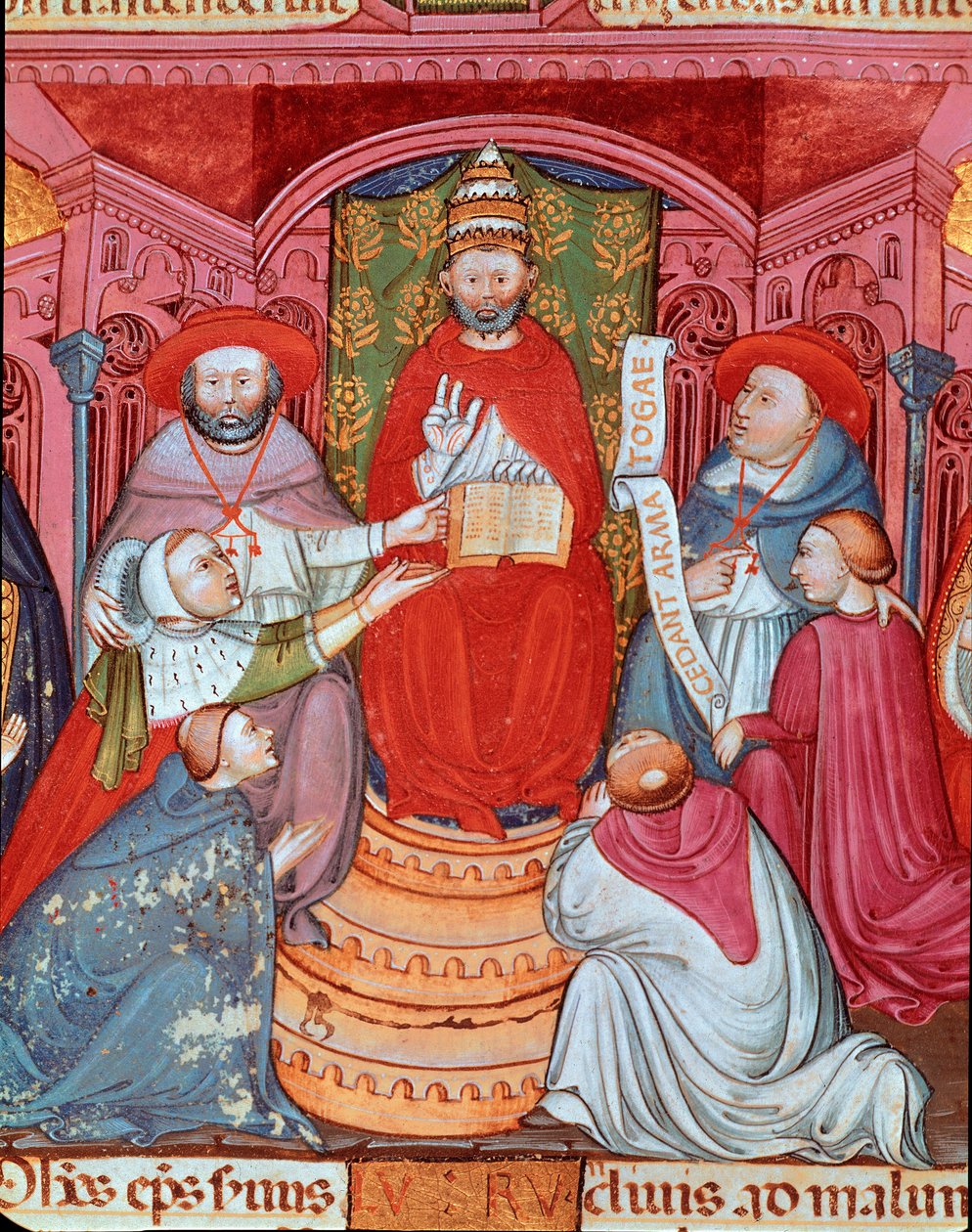 Modpaven Clemens VII (Robert de Geneve) (1342-1394) proklamerer sine love” af Unknown artist