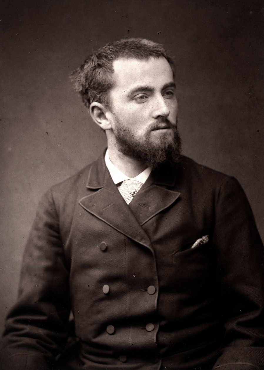Kunstneren Camille-Alfred Pabst fotograferet i forbindelse med Paris-salonen i 1881 af Unknown