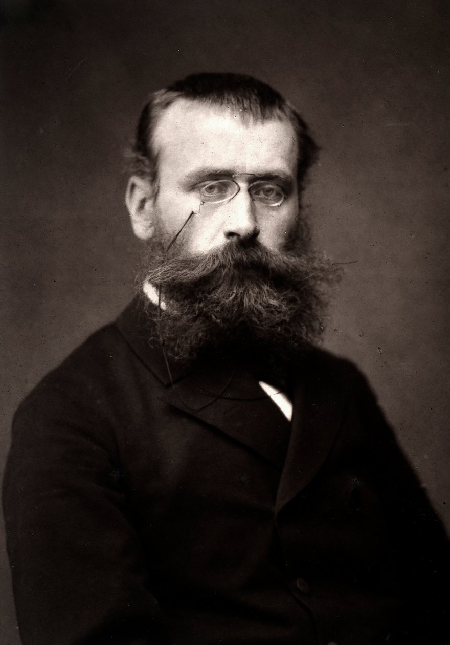 Kunstneren Georges Laugée fotograferet i forbindelse med Paris-salonen i 1881 af Unknown