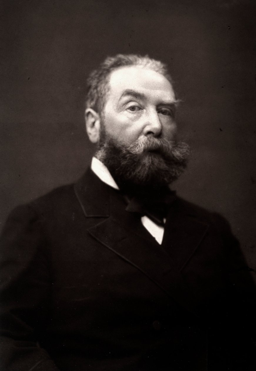 Kunstneren Henri-Julien Dumont fotograferet i anledning af Paris-salonen i 1881 af Unknown
