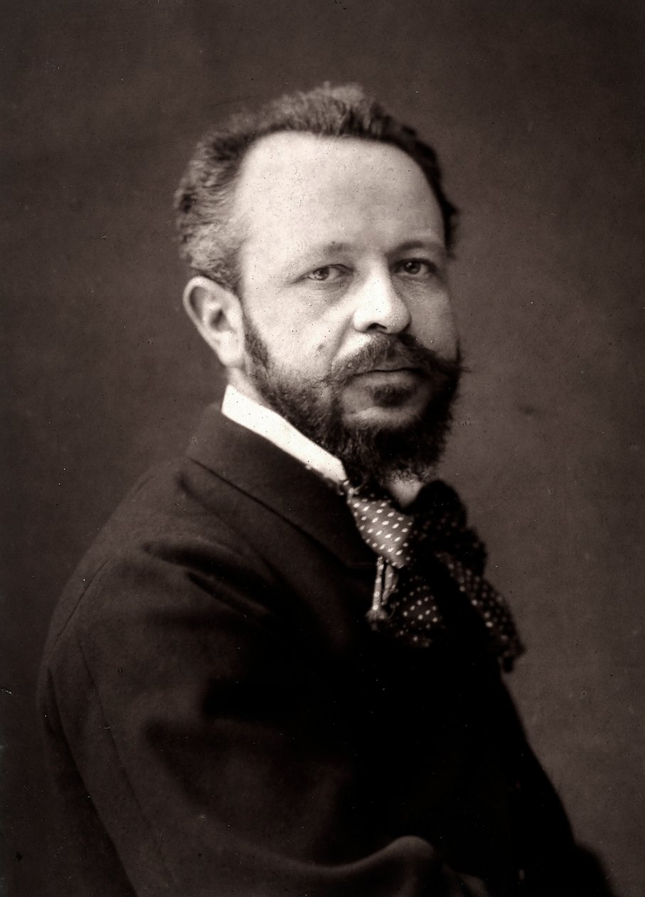 Kunstneren James-Alexandra Walker fotograferet i anledning af Paris Salon i 1881 af Unknown