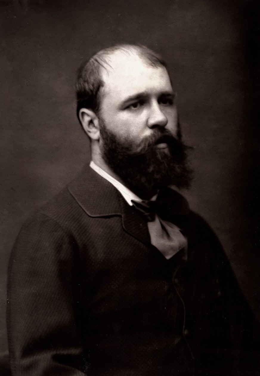 Kunstneren Jean-Jacques Scherrer fotograferet i forbindelse med Paris-salonen i 1881 af Unknown