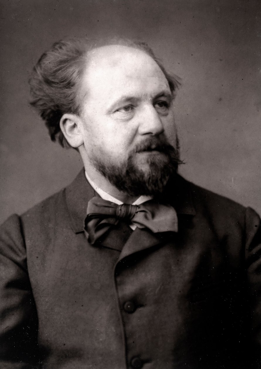 Kunstneren Jean-Joseph Weerts portrætteret i anledning af Salonen i Paris i 1883 af Unknown