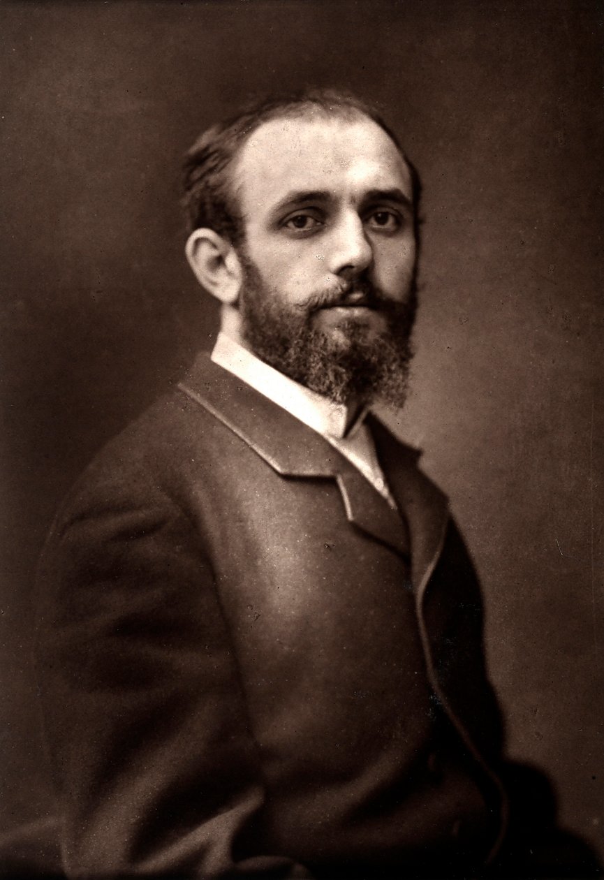 Kunstneren Norbert Goeneutte fotograferet i anledning af Paris-salonen i 1881 af Unknown