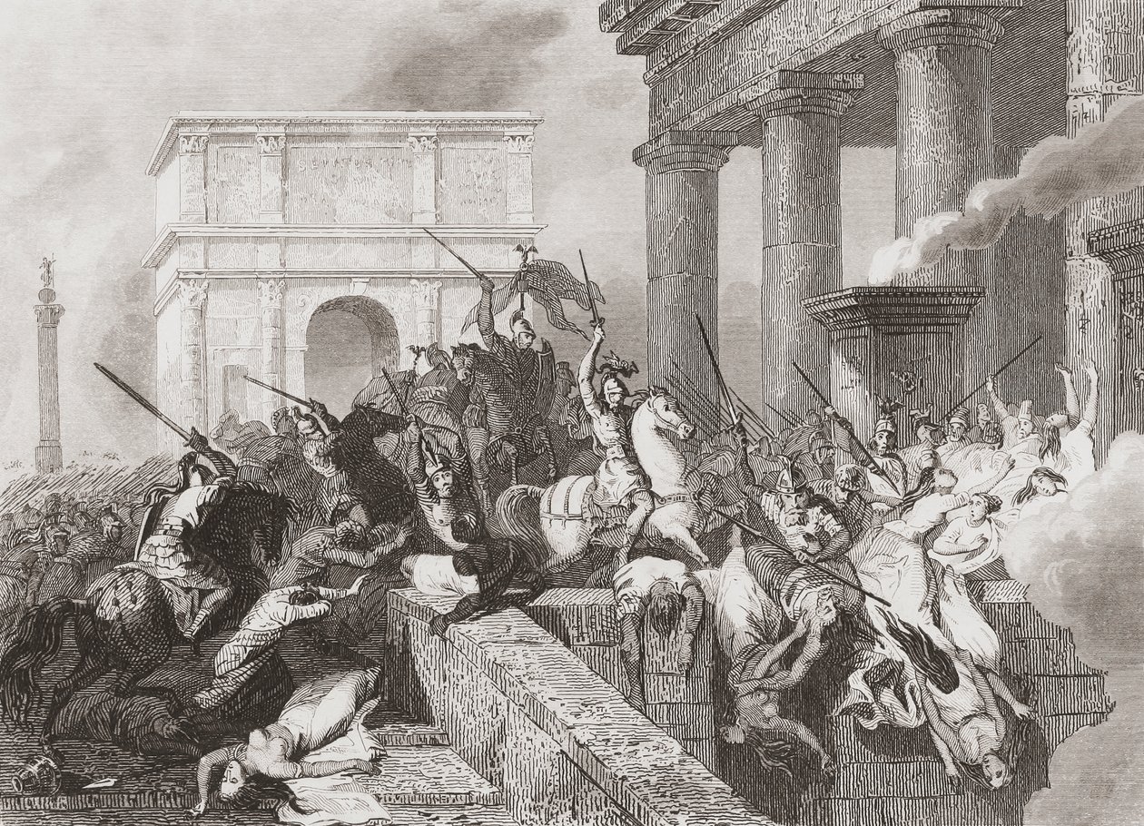 Vandalernes komme til Spanien af Unknown artist