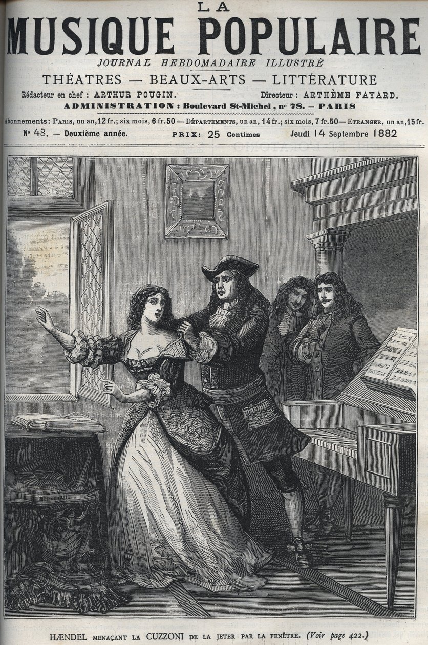 Komponisten George Frederick Handel (Georg Friedrich Handel af Unknown artist