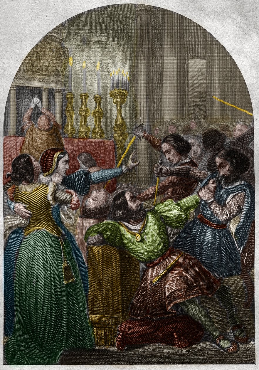 Pazziens sammensværgelse (sammensværgelse eller sammensværgelse). af Unknown artist