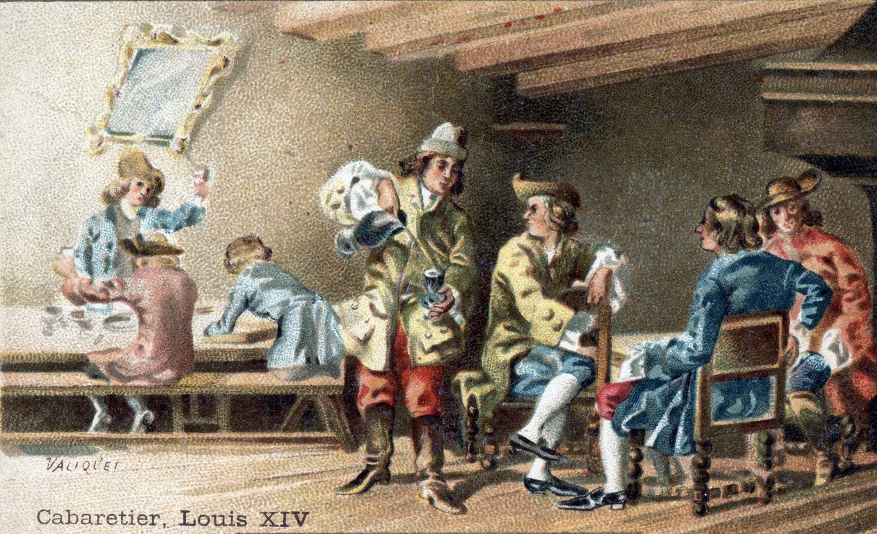 Cabaretierhåndværket i begyndelsen af det 18. århundrede. af Unknown artist