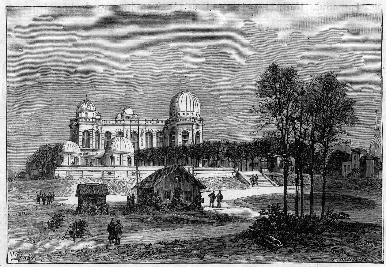 Udvidelsen af Paris Observatory i 1883 af Unknown artist