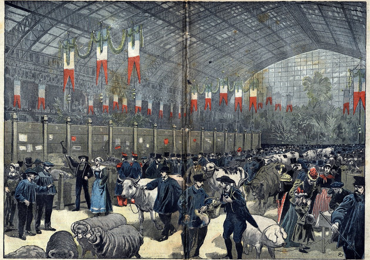 Den almindelige landbrugskonkurrence i Paris - 14. marts af Unknown artist