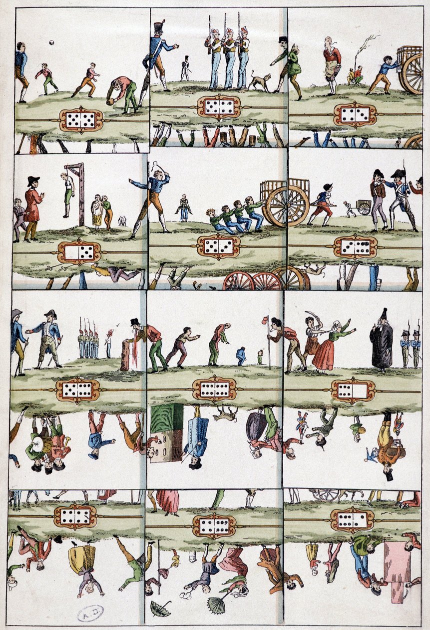 Det illustrerede domino-kort - Arts Déco, n.d. af Unknown artist