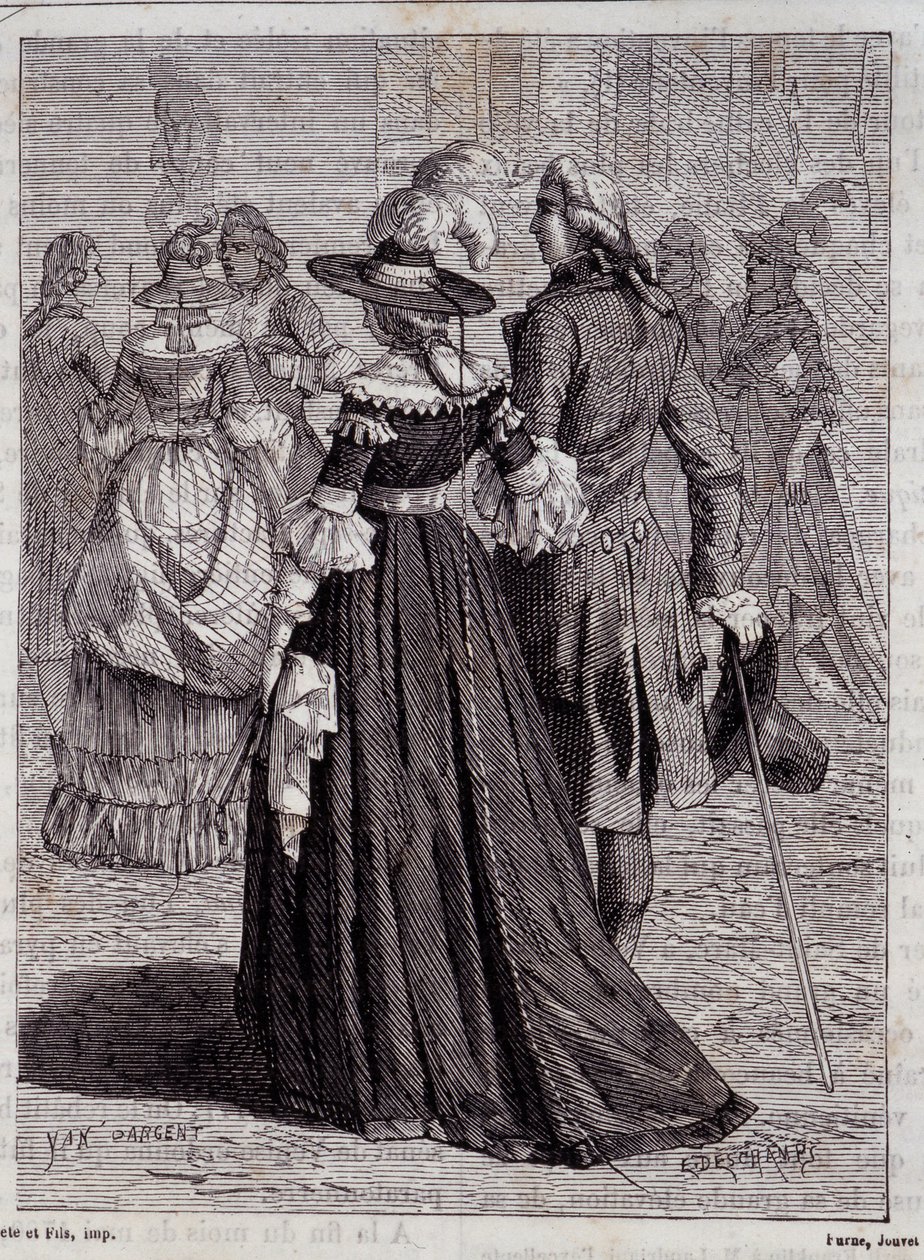 Lynhatten fra damerne i Paris i 1778 - i "" Videnskabens vidundere"" af Louis Figuier af Unknown artist