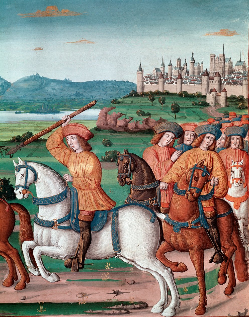 Karl VIs galskab (1368 - 1422). Den 5. august 1392 begyndte han i Le Mans-skoven at opleve rasende vanvids angreb: skrigende på forræderi angreb han sin egen trup og dræbte fire Miniature-mennesker fra "" Chronicles de Enguerrand de Mo af Unknown artist