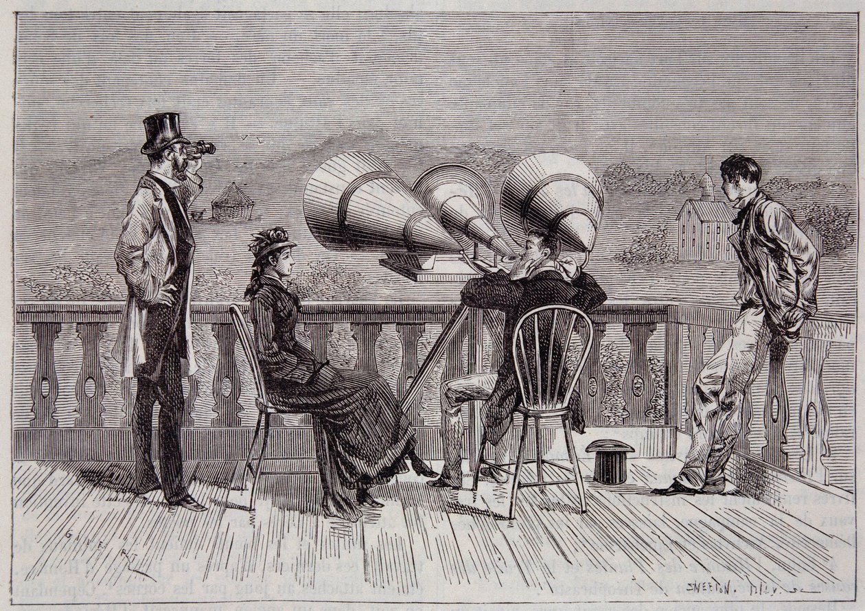 Megafonen af Thomas Edison - i "" La Nature"" 1878 af Unknown artist