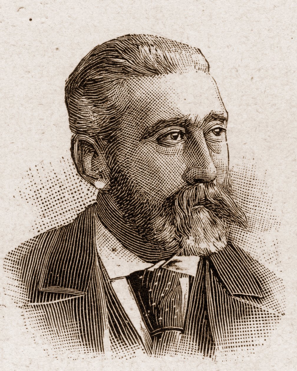 Medlemmerne af Academy Francaise i 1895: portræt af Jose Maria (Jose-Maria) de Heredia (1842-1905), fransk digter. af Unknown artist