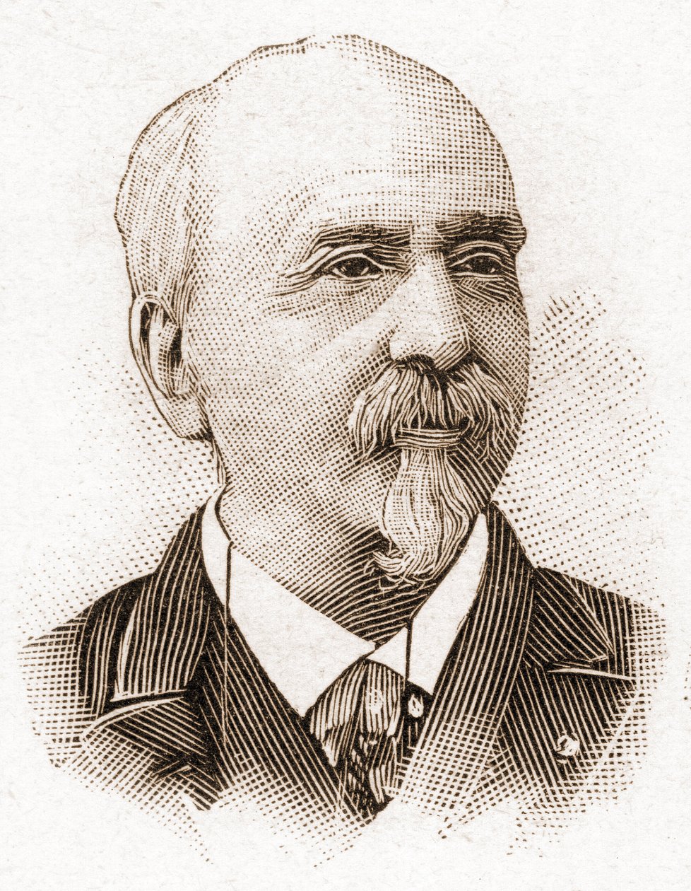 Medlemmerne af Academy Francaise i 1895: portræt af Victor Cherbuliez (1829-1899), romanforfatter, dramatiker, essayist, fransk litteraturkritiker. af Unknown artist