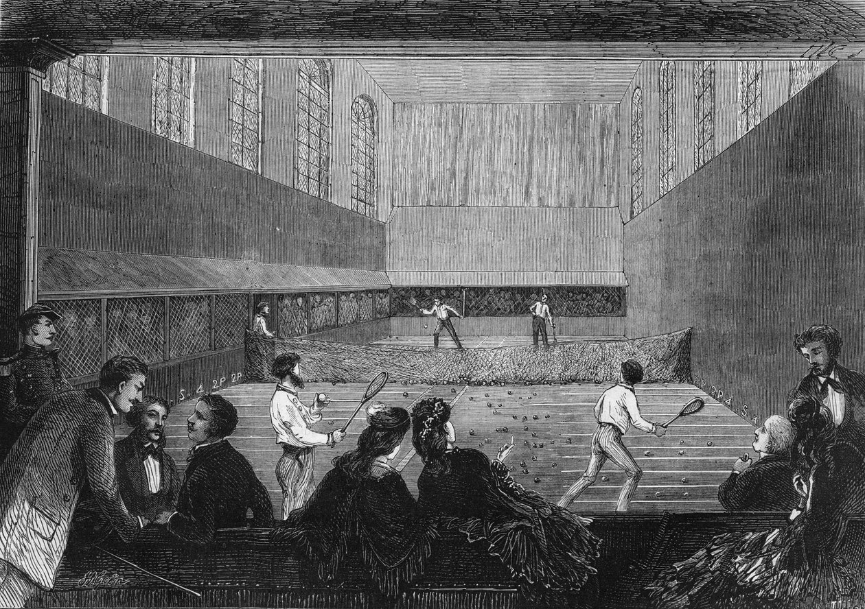 Palmespillerummet på Tuileries-terrassen i Paris i 1873. af Unknown artist