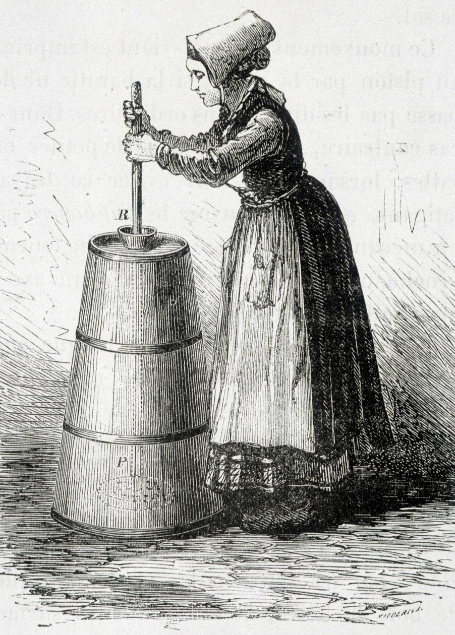 Stempelet baratte - i "" The wonders of the industry"" af Louis Figuier af Unknown artist