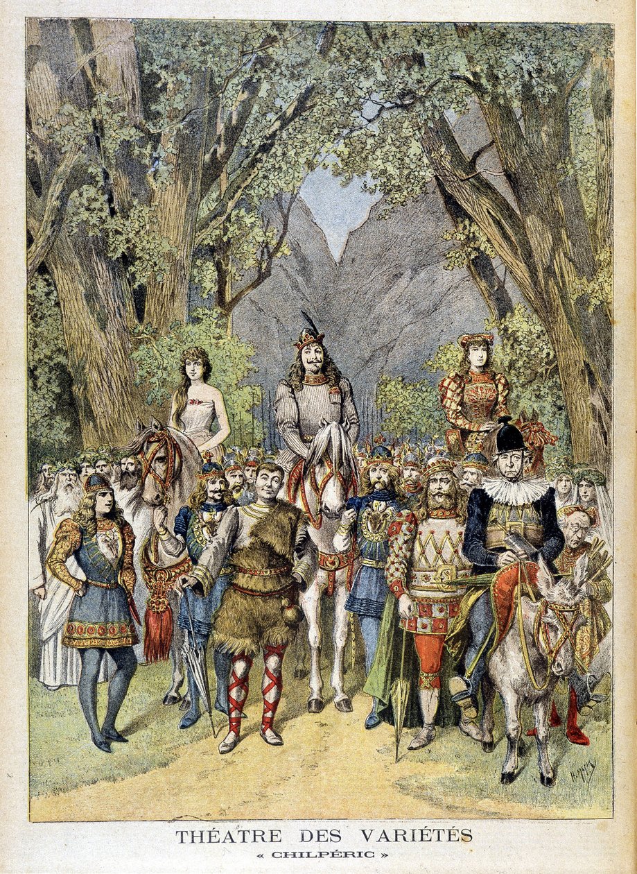 Skuespillet "" Chilperic"" på teatret Variety i Paris. af Unknown artist