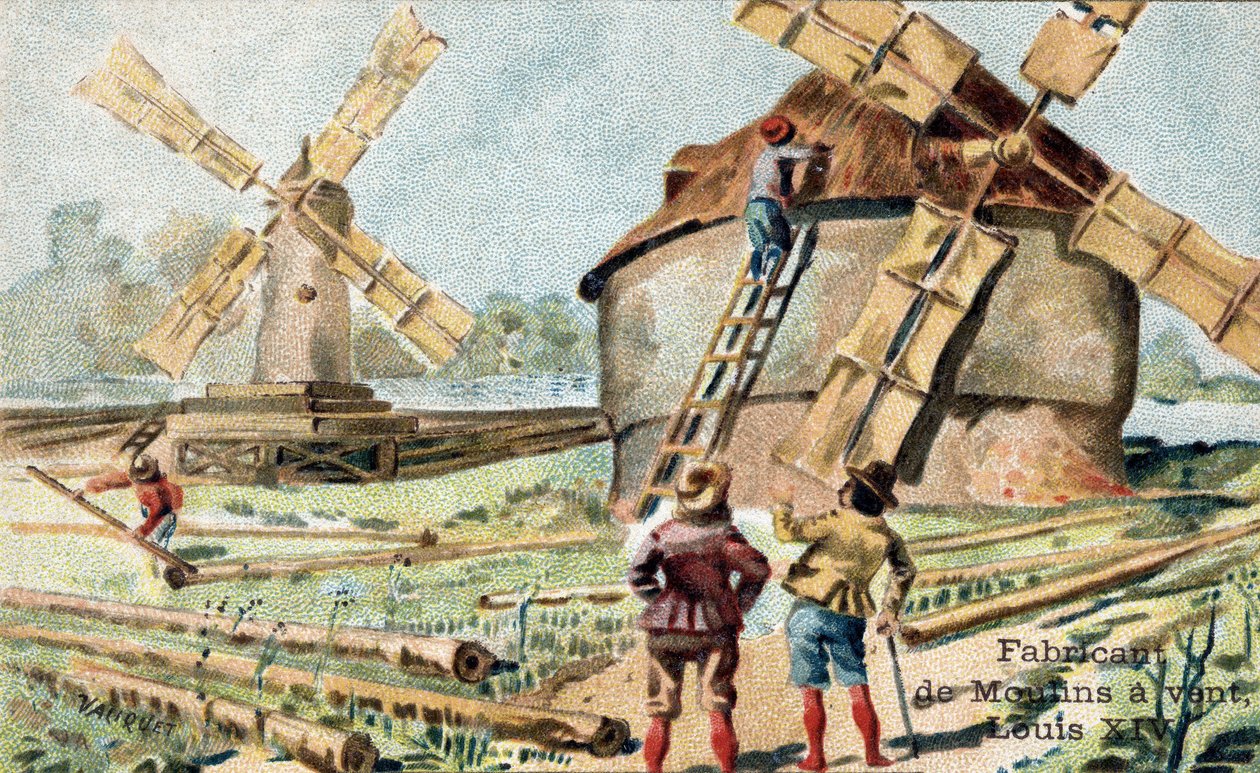Erhvervet som producent af vindmøller i begyndelsen af det 18. århundrede. af Unknown artist