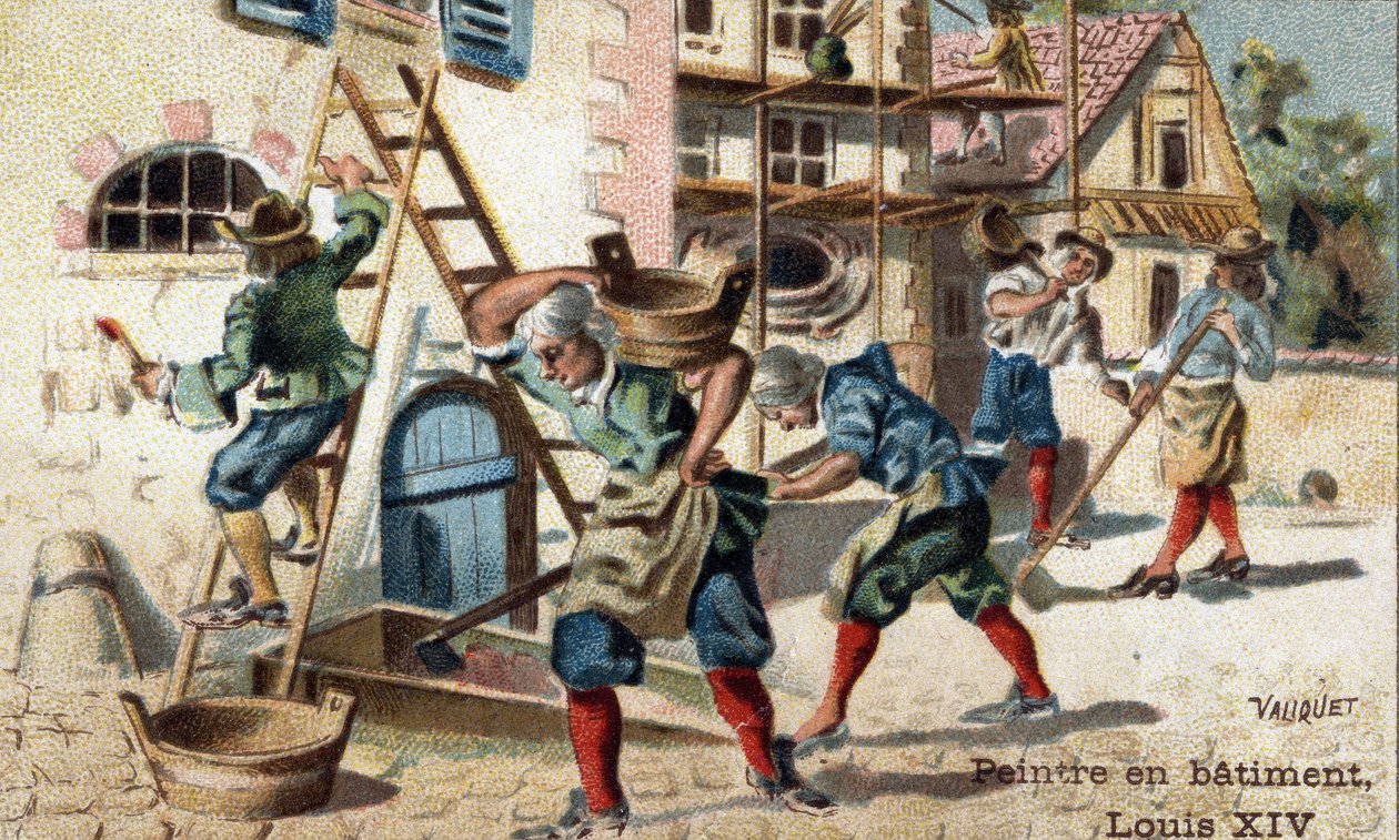 Erhvervet som maler i byggeriet i begyndelsen af 1700-tallet. af Unknown artist
