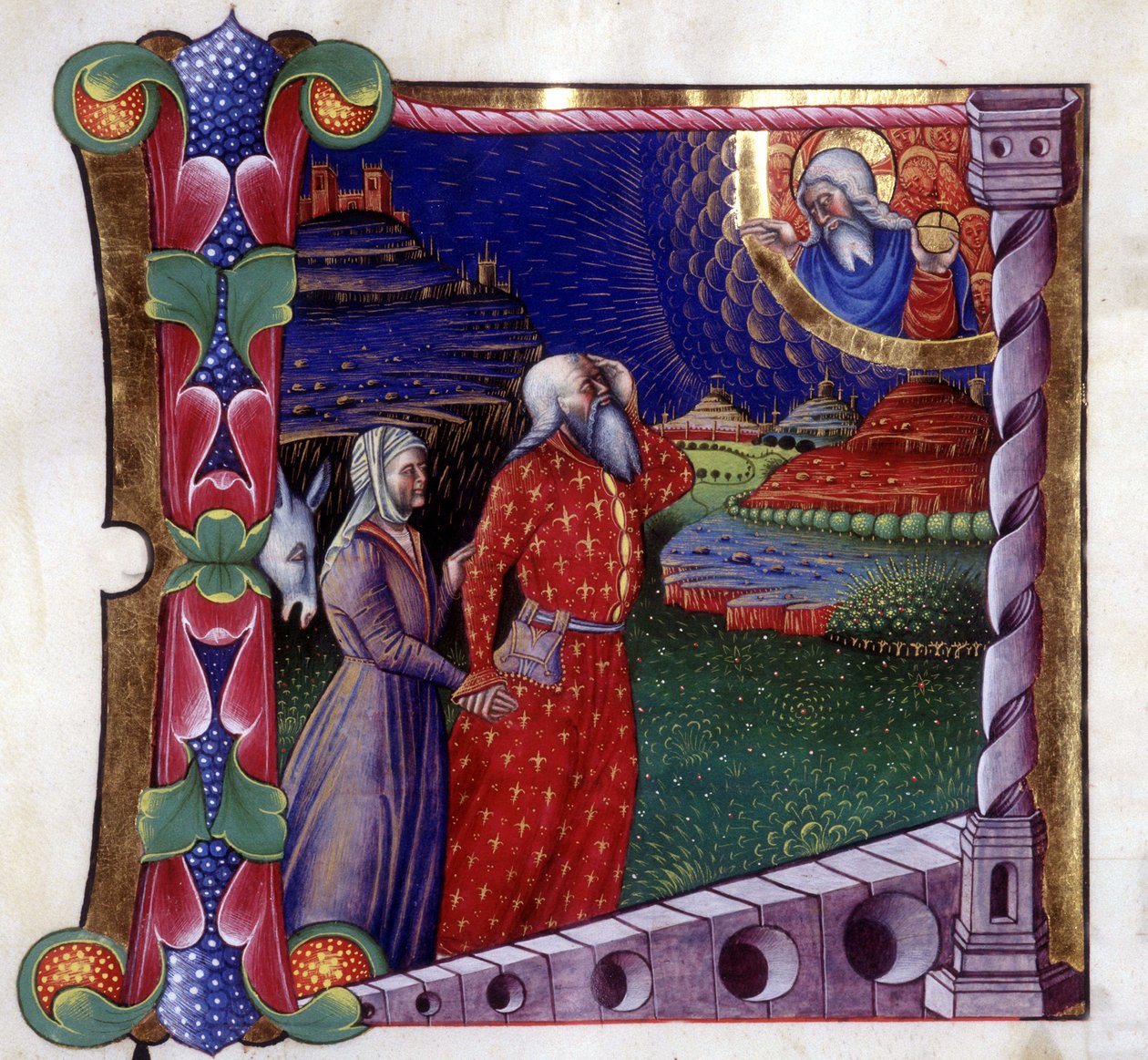 Noas ofring. Antifoni fra det 15. århundrede. Biblioteca de Lodi af Unknown artist