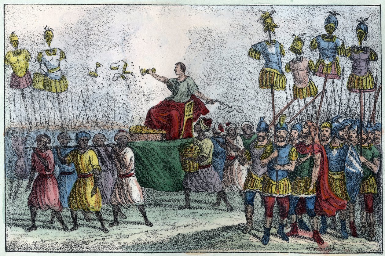 Bélisaires (Belisarius) triumf (v. 505-565), general byzantinsk. Han overtager Nordafrika fra vandalerne i 533-534.in” L