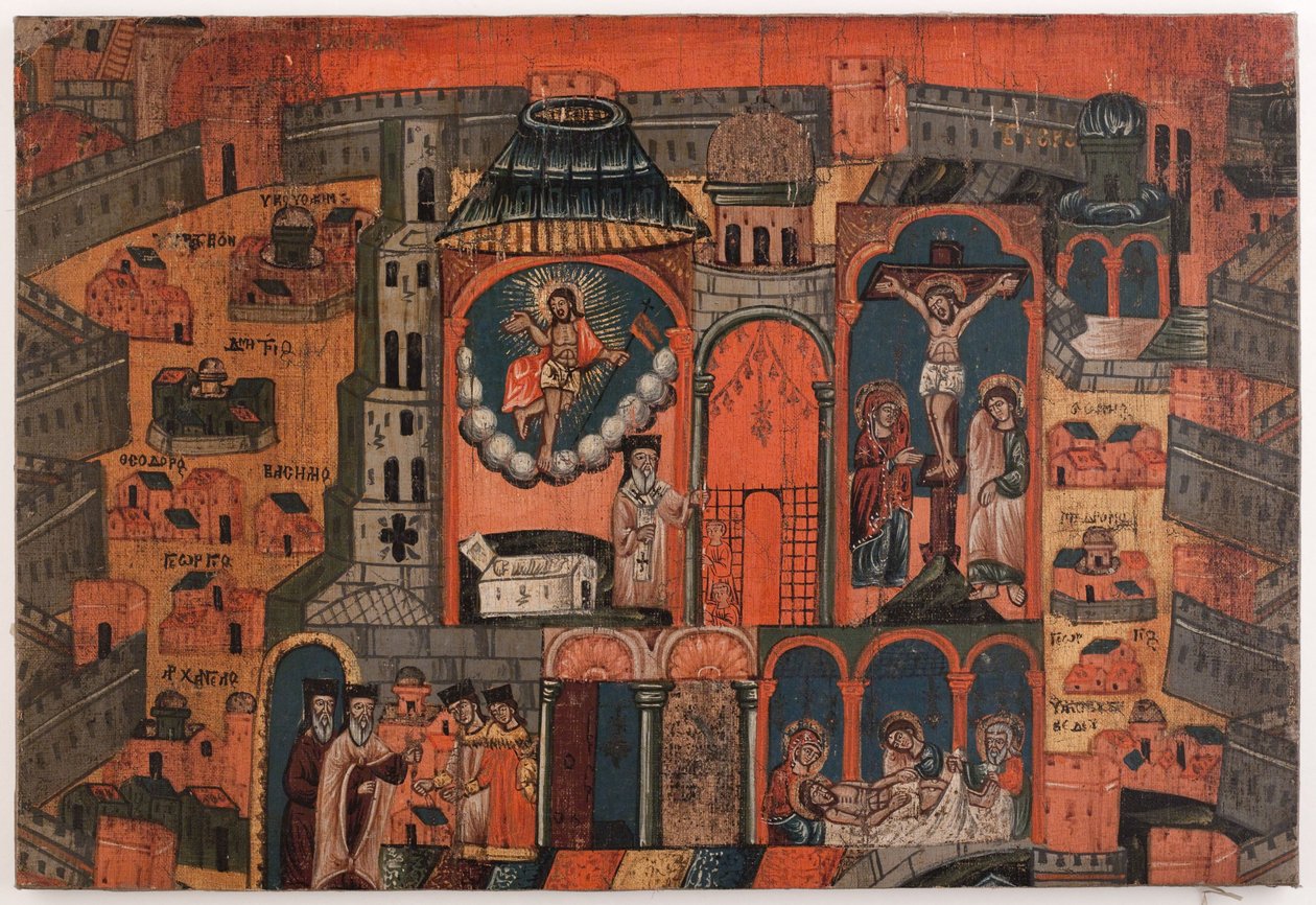 Ugen med fornyelse. Mindebillede af Jerusalem-pilgrimmene af Unknown artist