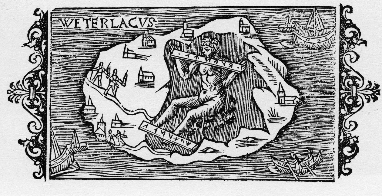 Heksekæden - i "History of the Northern Nations" af Olaus Magnus, Rom 1555 af Unknown artist