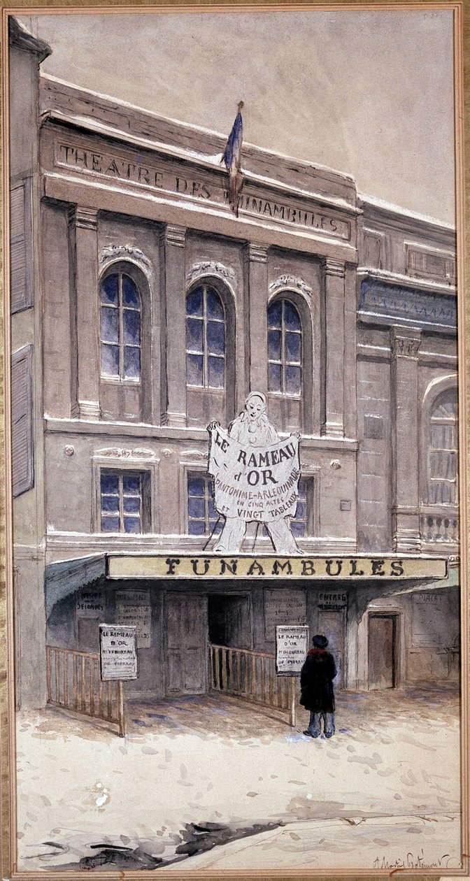 Funambules teater, tempel bd - 1800-tallet af Unknown artist