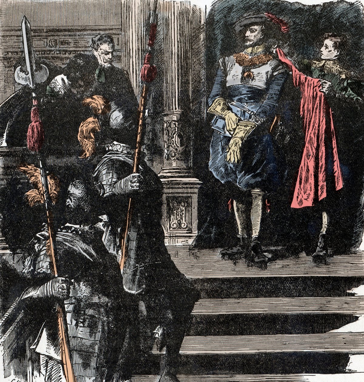 Trediveårskrig: Hertugen af Friedland trækker sig tilbage fra hæren - Trediveårskrig (1618-1648): Albrecht (Albert) von Wallenstein (Waldstein) (1583-1634) trækker sig fra embedet i spidsen for hæren, 24. januar af Unknown artist