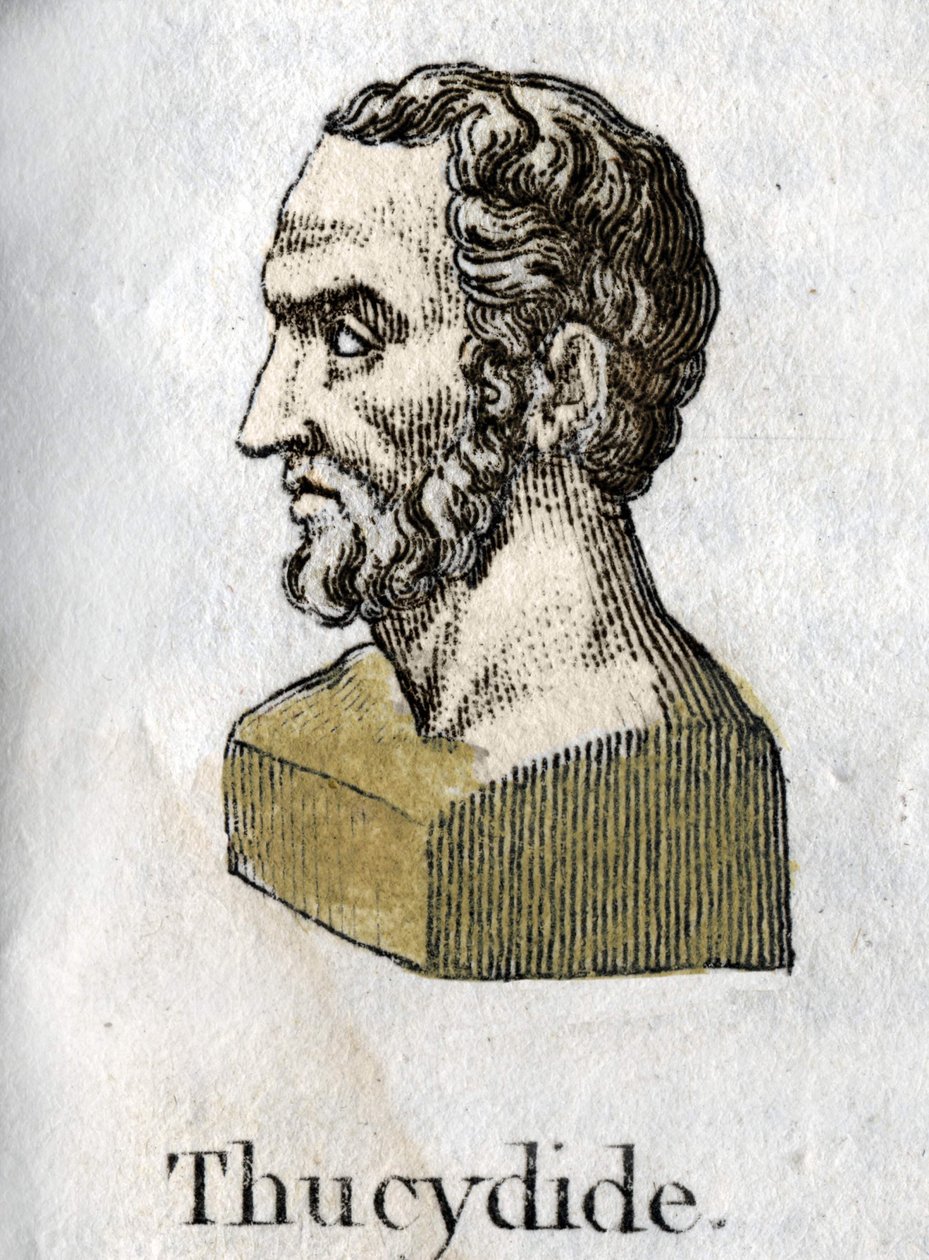 Thukydid (omkring 465-395 f.Kr.), græsk historiker. gravering af 1822. af Unknown artist