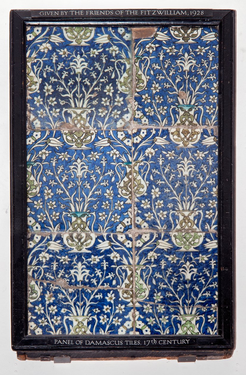Tile panel, c. 1550-1699 af Unknown artist
