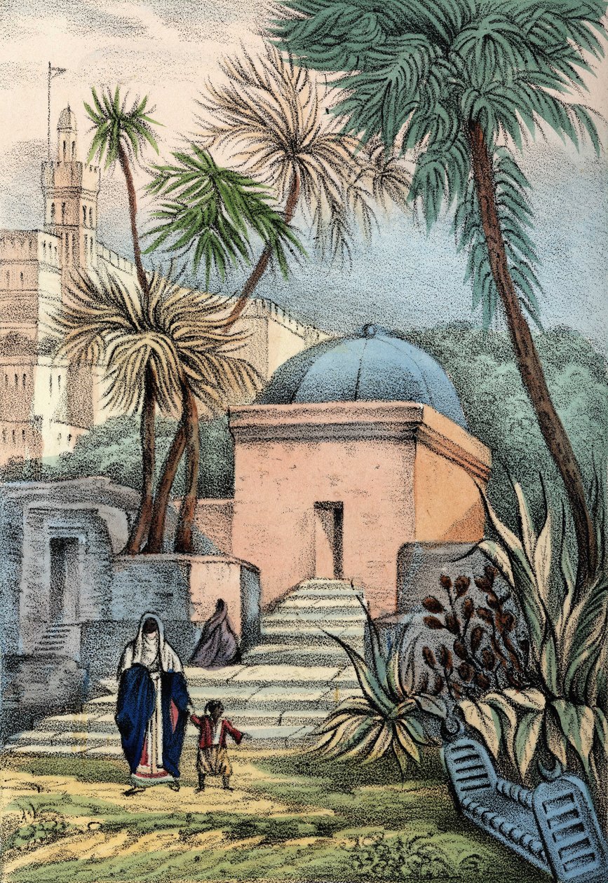 Grave af de mauriske indbyggere i Algier på en kirkegård i Bab-el-Oued af Unknown artist
