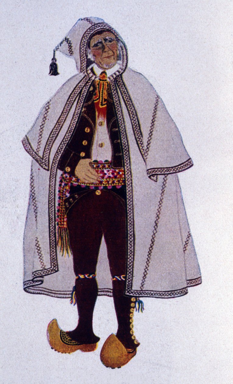 Traditionelt hyrdekostume af Labassere, Bearn af Unknown artist