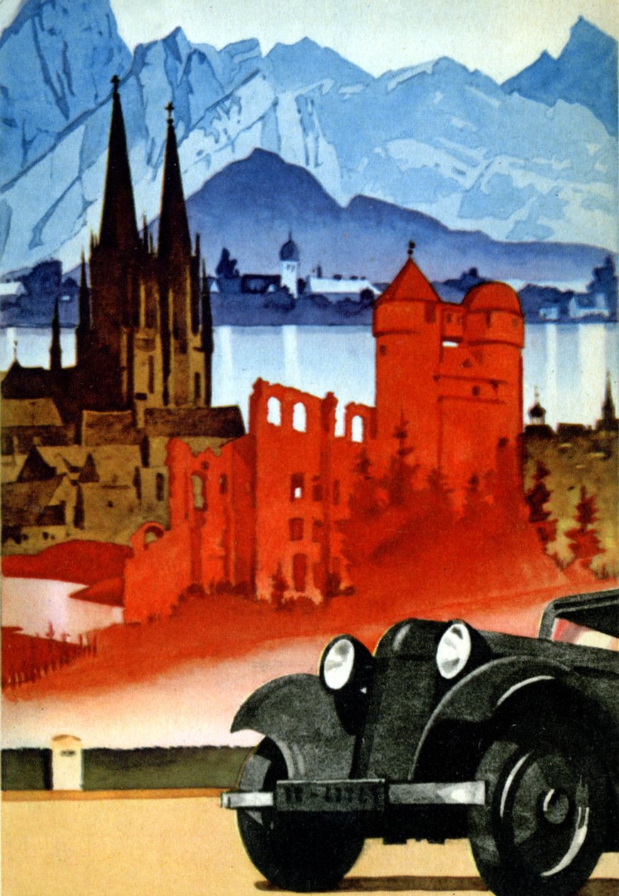 Trafik i Tyskland af Unknown Artist